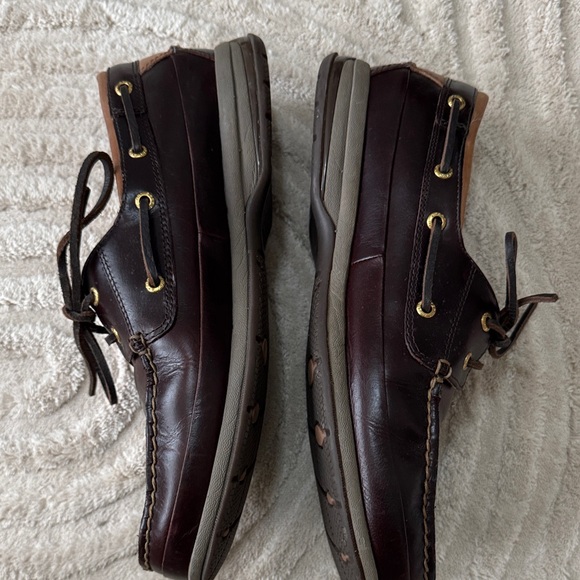 Sperry Dark Brown Leather Loafers main image 6